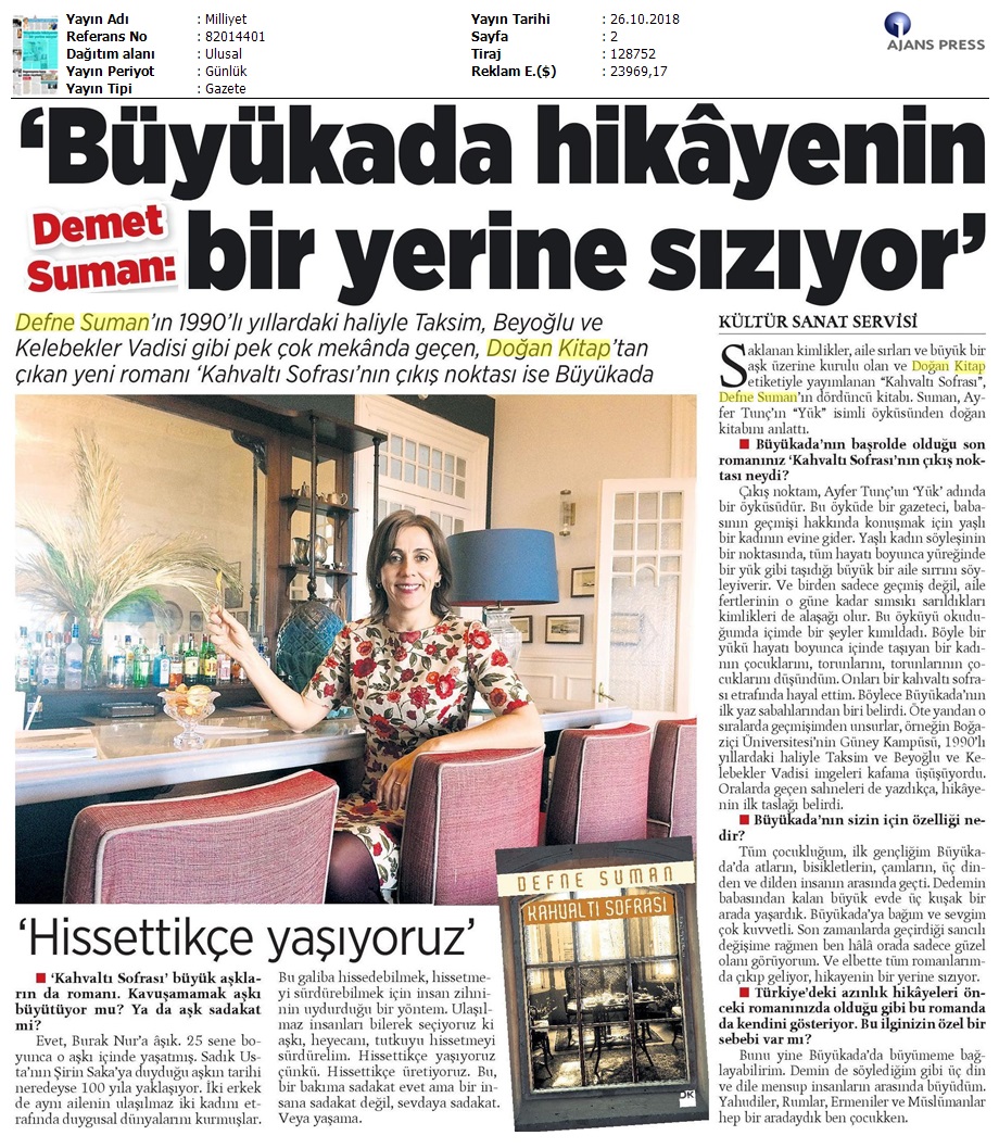 Milliyet - Defne Suman - DK